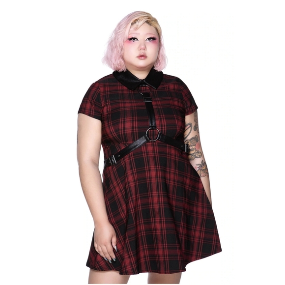 Killstar Dresses & Skirts - [Killstar] Disgrace Skater Dress - Tartan